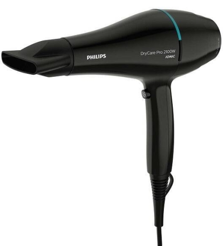 Secador PHILIPS 2100w AC Ionico con Boquilla y Negro BHD272/00
