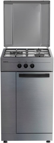 Cocina Gas INFINITON 3 Fuegos Inox Wok CC3AC