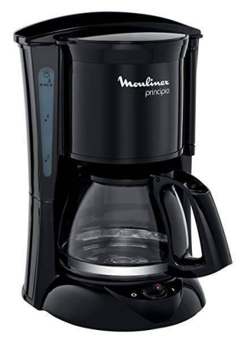 Cafetera MOULINEX Goteo Negra Principio 6 Tazas Auto Off FG152832