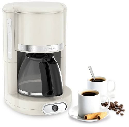 Cafetera Goteo Moulinex 10-15 Tazas Blanca FG381A10
