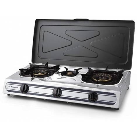 HORNILLO ORBEGOZO 3 FUEGOS GAS INOX FO3510
