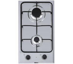 Placa de Gas Beko 2 Fuegos Gas Natural + Kit Butano HDCG32220F