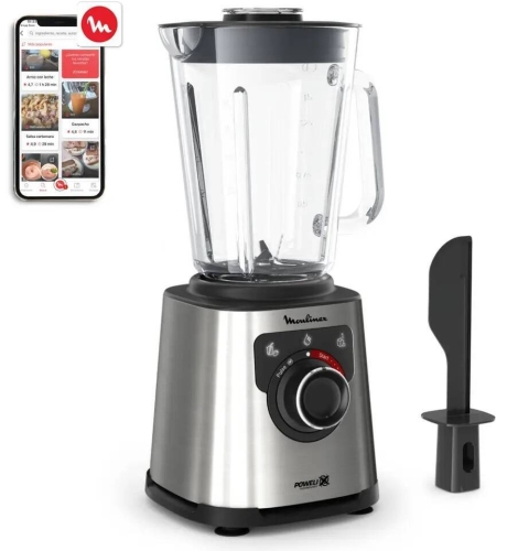 Batidora Moulinex 2L 1200W Cristal LM871D10