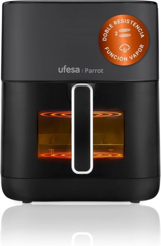 Freidora sin Aceite UFESA Parrot 6L 1800W Doble Resistencia Vapor