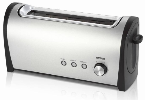 Tostador HAEGER 1 Ranura 1000 W Inox TO100009A