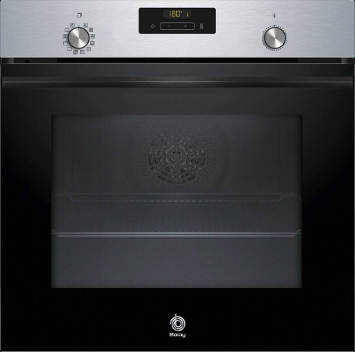 Horno Balay pirolítico 71L inox A+ Aqualísis raíles 3HB4841X3