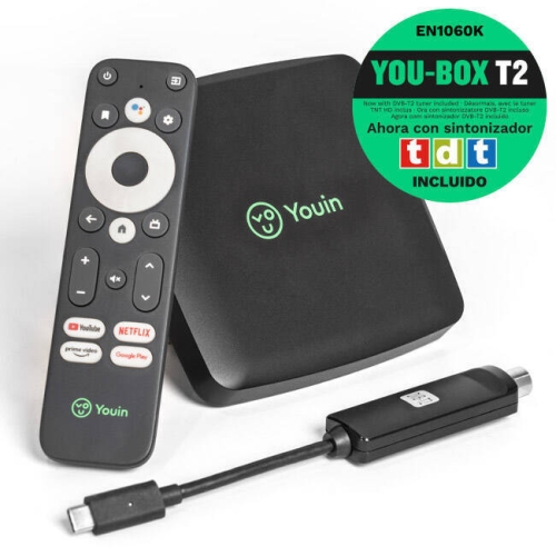 Receptor Android TV 4K Engel con Asistente Google TDT EN1060K
