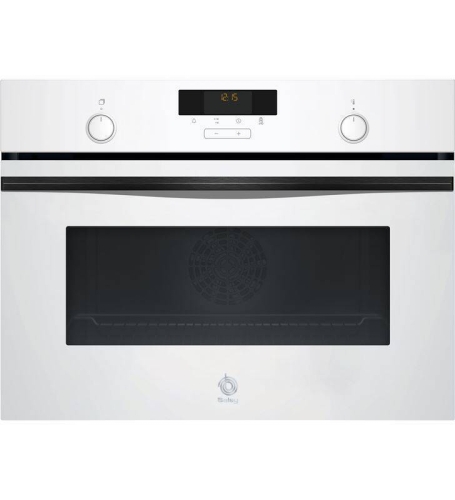 Horno Compacto Balay 45cm Cristal Blanco Multifunción 3CB5159B3