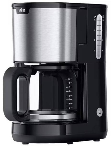 Cafetera Goteo Braun 1000W Antigoteo 10 Tazas KF1500BK