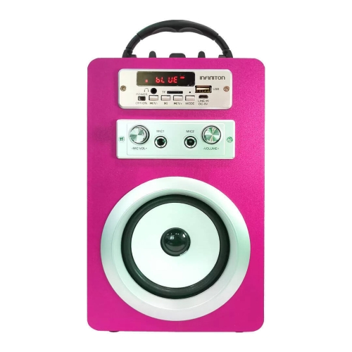 Altavoz Bluetooth Karaoke INFINITON K8 Rosa 091211