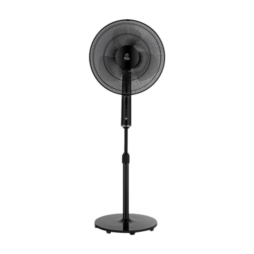 Ventilador pie FM 40 cm negro, mando, altura regulable P420BLACK