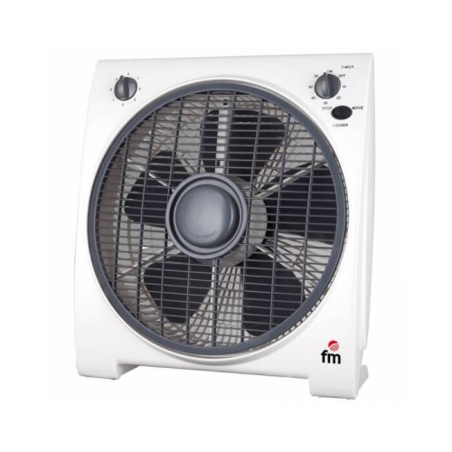 Ventilador FM Box Fan 30 cm Temporizador 45W 4 Velocidades BF4