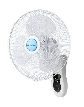 Ventilador Pared Orbegozo 40 cm Oscilante Mando Temporizador WF0242