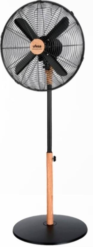 Ventilador de Pie UFESA 40 cm 50W Madera Negro 84105859