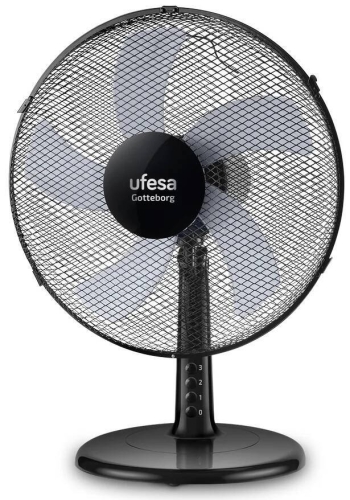 Ventilador sobremesa UFESA Goteborg 30 cm 45W 5 aspas 3 velocidades UFESAGOTEBORG