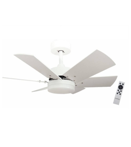 Ventilador de techo BASTILIPO Cala Blanca DC 75cm LED 6 vel. 5659