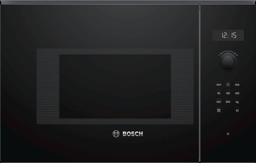 Microondas integrable Bosch 20L sin marco cristal negro BFL524MB0