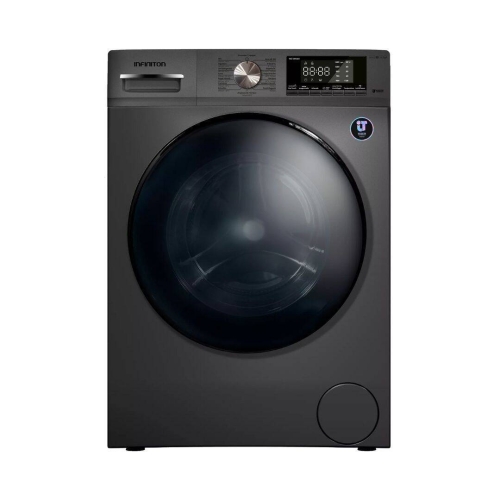 Lavadora 9kg 1400rpm Clase A Inverter con Vapor Dark Inox INFINITON WMS94ADX