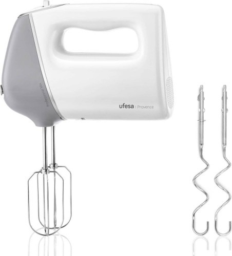 Batidora Amasadora Ufesa Provence 600W con 5 Velocidades y Turbo Varillas Inox BV5656