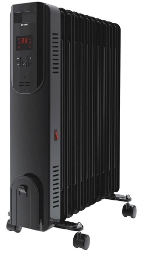 Radiador de Aceite 9 Elementos 2000W Negro HTW CO HTWRAD92000SH