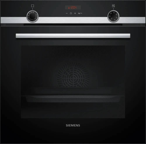 Horno Multifunción Siemens Pirolítico 71L A+ Negro/Inox Raíles 1 Nivel HB574AER4