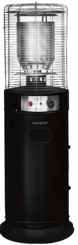Estufa de Gas Exterior Redonda 11kW Color Negro INFINITON 92252