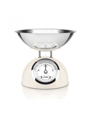 Balanza de Cocina Digital HAEGER Pastel Cream 5Kg / 1g Función Tara KSCME009A