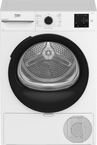 Secadora de Bomba de Calor 8 kg BEKO OptiSense BM3T38220WB
