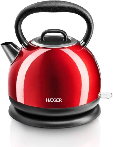 Hervidor Eléctrico INOX Sin Cables Rojo HAEGER RED CHERRY EK22R021A