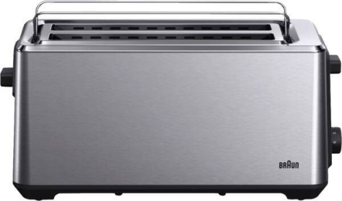Tostador Inox con Ranuras Largas Negro Calentador Panecillos HT5220BK