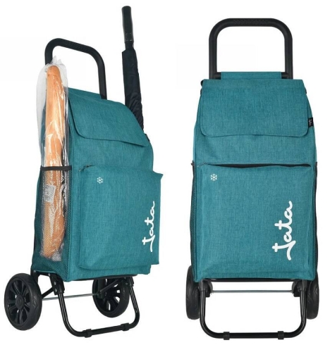 Carro de Compra 2 Ruedas Acero 40L JATA HCAR2563