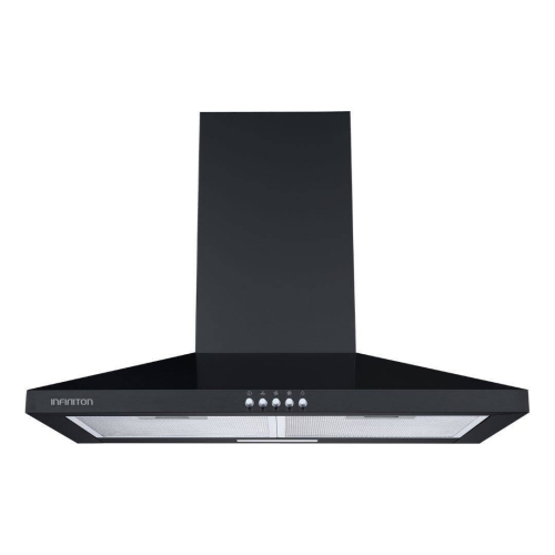 Campana Decorativa Piramidal 60 cm Negra INFINITON CMPP64NBH