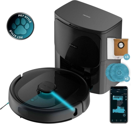Robot Aspirador 4 en 1 con Autovaciado y Navegación Láser CONGA CECOTEC 9590