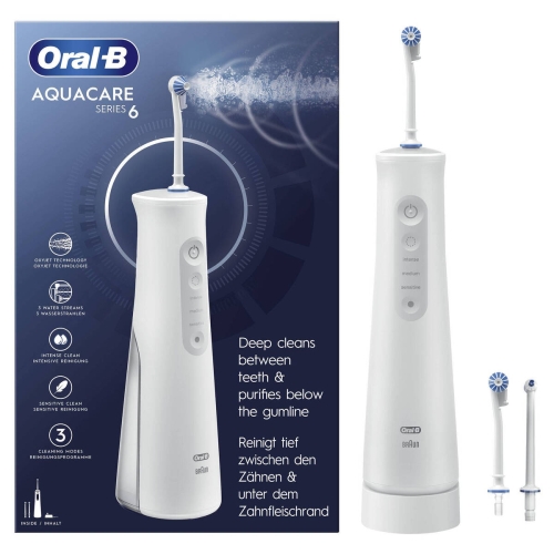 Irrigador Dental Braun Oral-B AQUACARE6 Inalámbrico con Batería