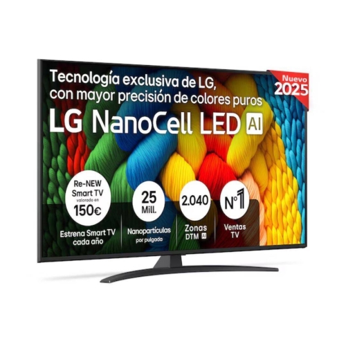 Televisor 65" LG 65NANO81A6A NanoCell 4K UHD Smart TV IA