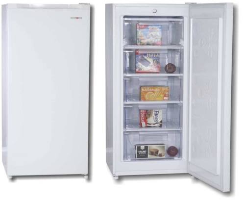 Congelador Vertical ROMMER CVE121 145L Blanco Clase E Silencioso
