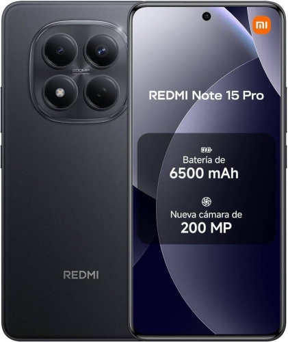 Teléfono Xiaomi Redmi Note 15 Pro 256GB Negro MZB0LYMEU