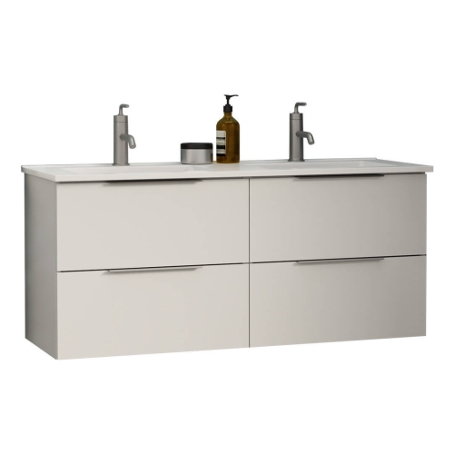 Mueble de Baño 120 cm con Lavabo en color Blanco Brillo ALASKA
