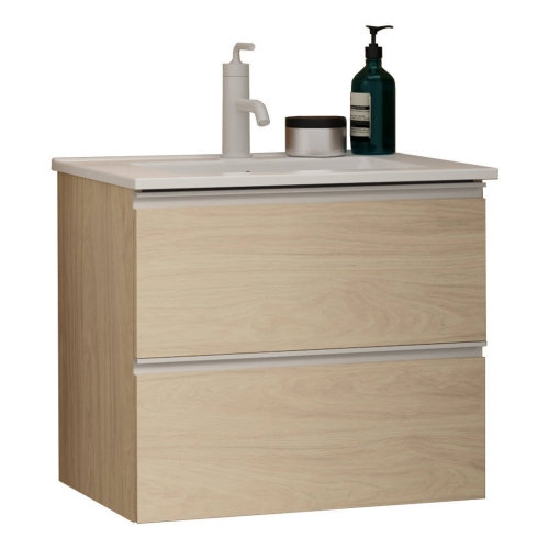 Mueble de Baño 60 cm con Lavabo en color Roble Malmo WABI