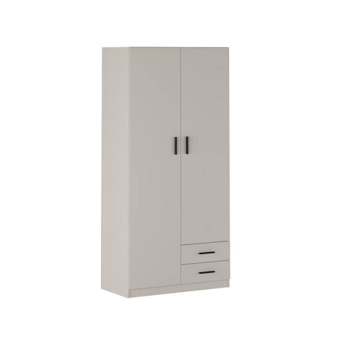 Armario de 2 Puertas y 2 Cajones 208 cm AURA