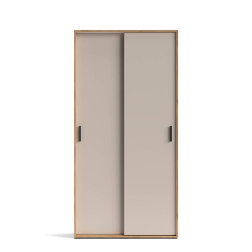 Armario 2 Puertas Correderas Melamina Mauvella-Beig ELBA A031EL17MVG