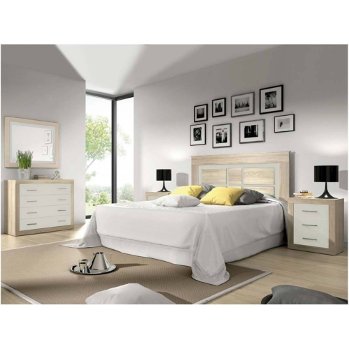 Dormitorio de Matrimonio con Cómoda y Espejo LARA 01