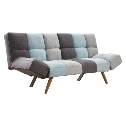 Sofá Cama 3 Plazas Clic-Clac con Diseño a Cuadros HAWAI