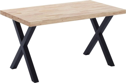 Mesa de Comedor Madera-Metal Color Roble BARCA MBLMES0000014A