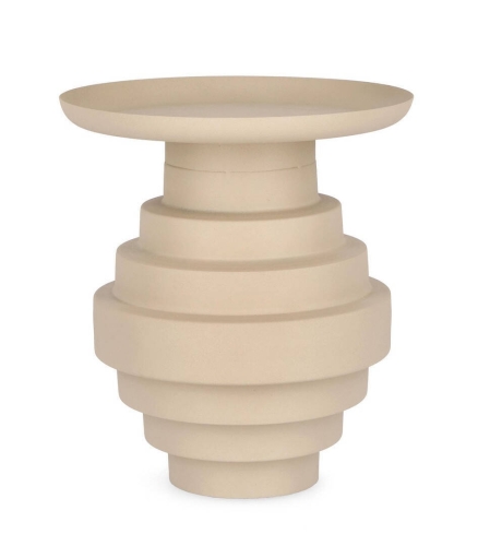 Mesa Auxiliar en Acero Mate Áspero AMBA Beige 0747131