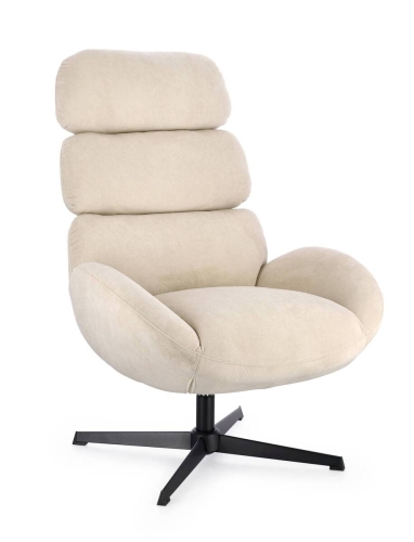 Sillón Giratorio Tapizado en Tejido Perla VIOLANTE 0733506