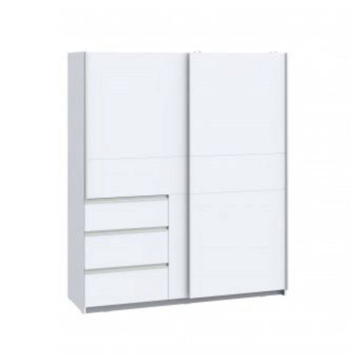 Armario de Dormitorio Blanco 2 Puertas 3 Cajones W2QS823E71-120