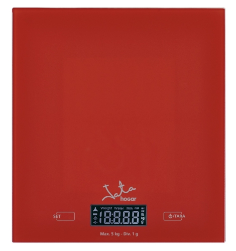Balanza Electrónica JATA cristal roja alta precisión 5kg 729R