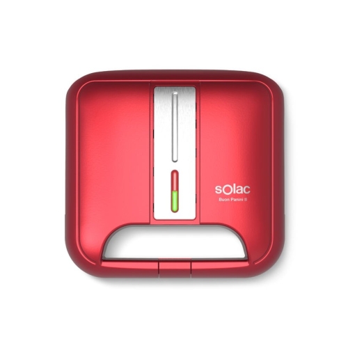 Sandwichera SOLAC 2 Cavidades Roja Buon Panini II SD5058