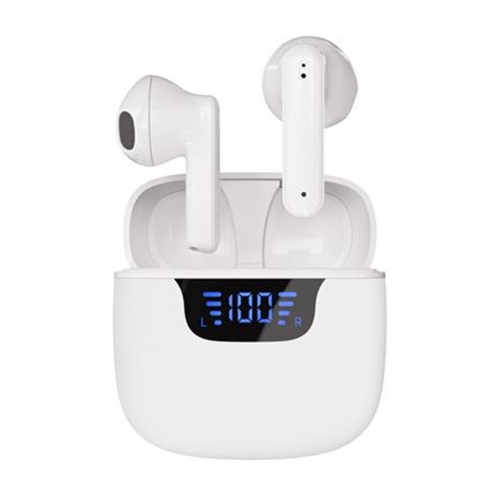Auricular VIVANCO True Wireless Display Led Blanco Micro 63990